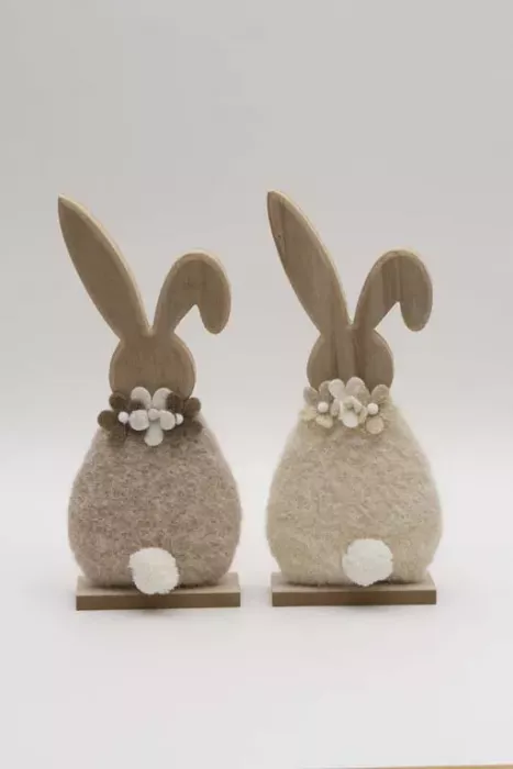 Osterhase Plüsch Bauch beige Frühlingsdeko – jetzt online kaufen