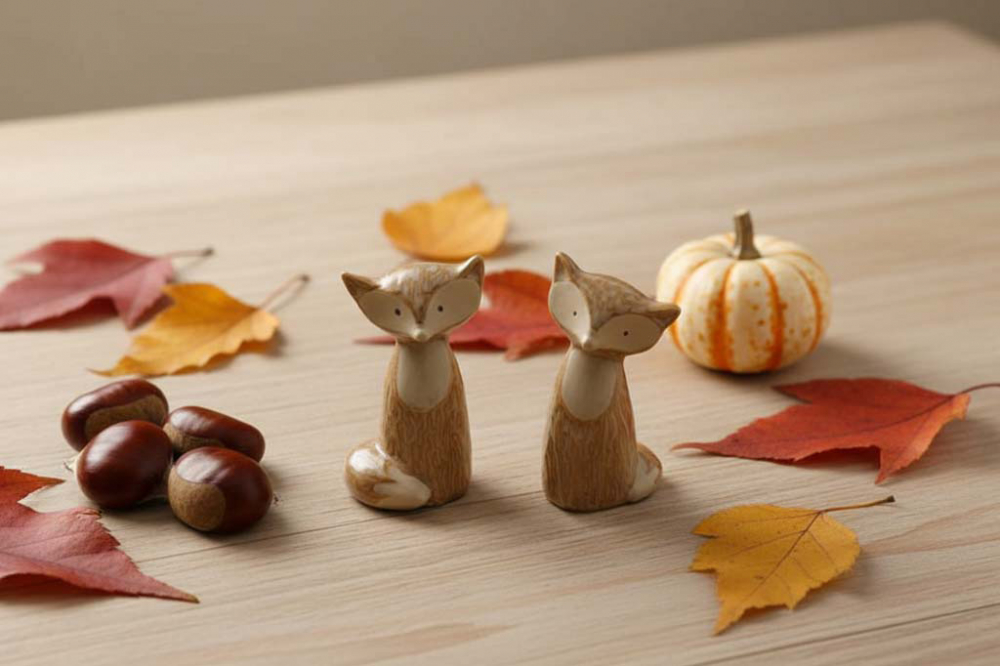 Zwei dekorative Fuchsfiguren für Wohnräume – jetzt entdecken